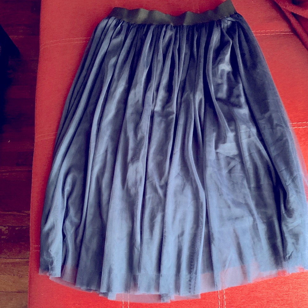 Pins and Needle Navy Mid-length skirt